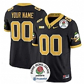 Men's Oregon Ducks Active Player Custom Black 2024 F.U.S.E. Rose Bowl Vapor Limited Stitched Football Jersey,baseball caps,new era cap wholesale,wholesale hats